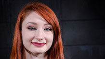 Sexy redhead Violet Monroe ready for bondage
