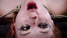 Violet Monroe drooling in neck rope