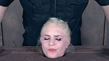 Dresden having her face spit on